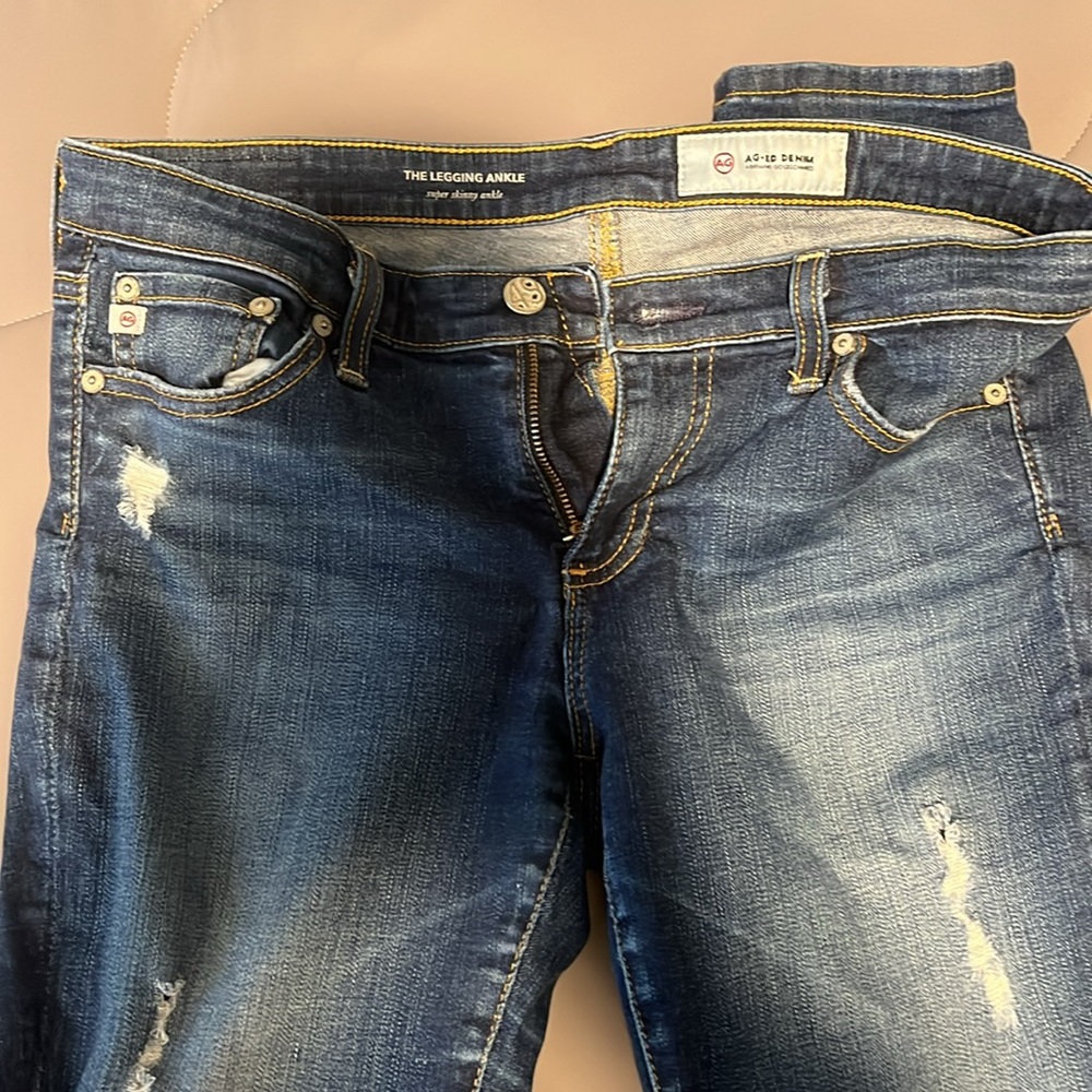 AG skinny stretch denim. 28 regular